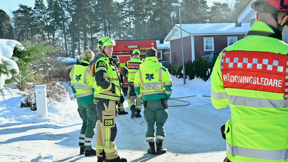 Larmet kom 12.16 på söndagen.