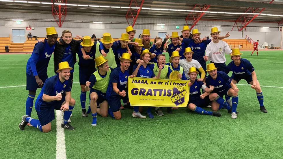 Lira BK tog klivet upp i division 3 efter ha vunnit samtliga sina tre matcher i kvalet.