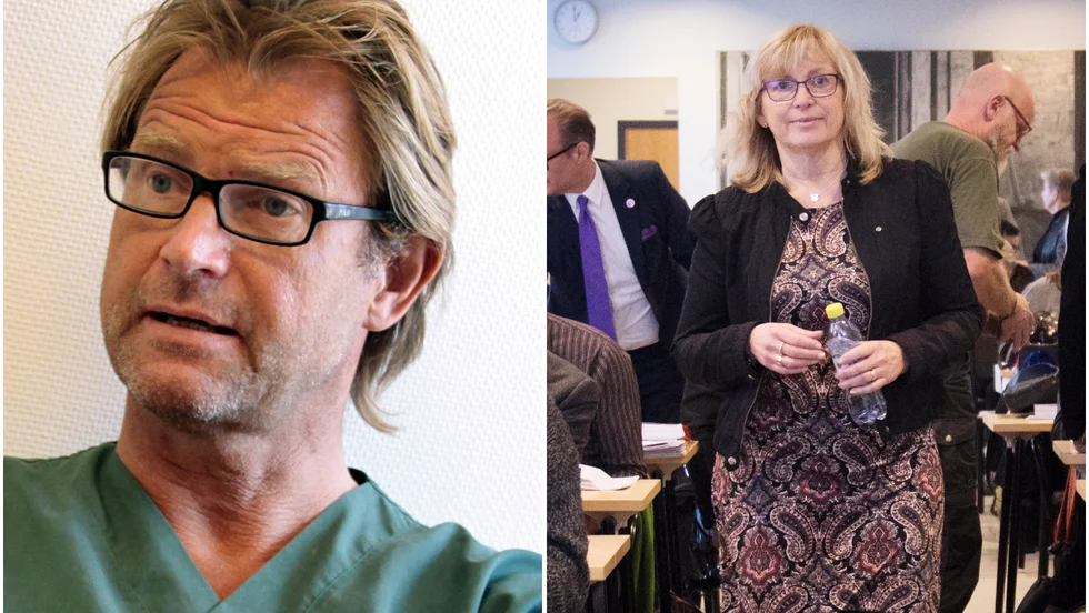 Håkan Onsjö (M) och Eva Nypelius (C). Obs kollage.