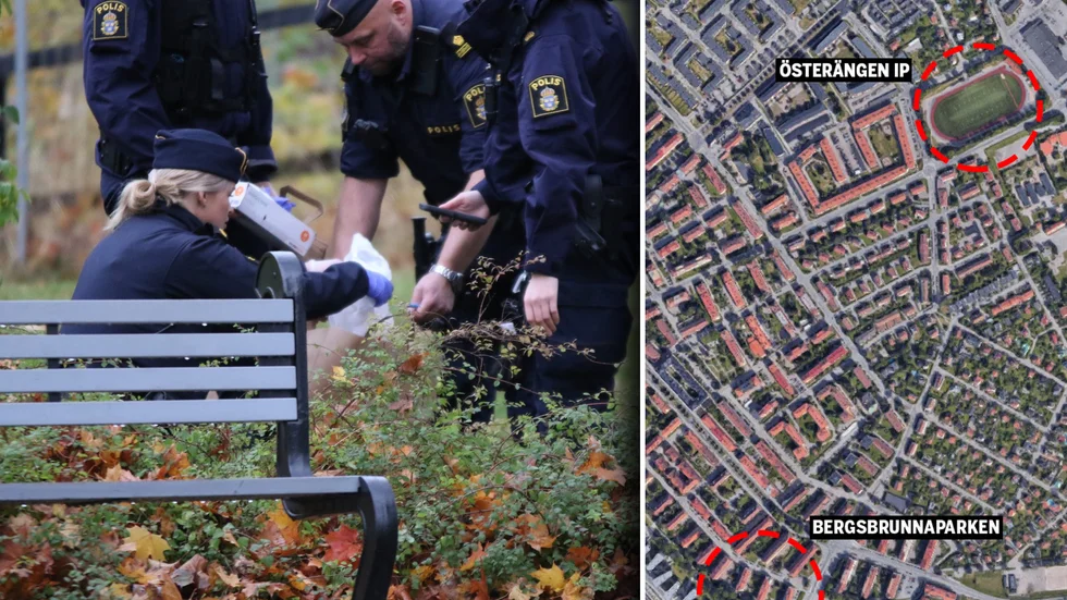 Polisen säkrade spår på två olika platser i Fålhagen igår.