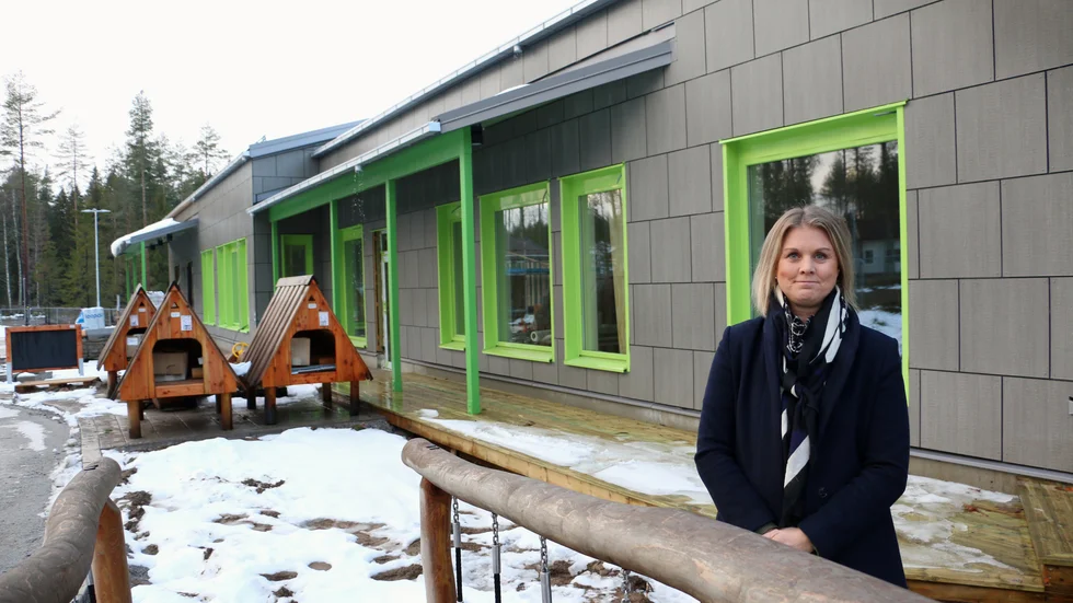 Jessica Åhlund Lundquist, rektor för förskoleenheterna i Strömnäsområdet, ser fram emot öppningen av Strömnäsbackens förskola. 
