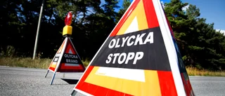 Trafikolycka i Barlingbo – bil i diket