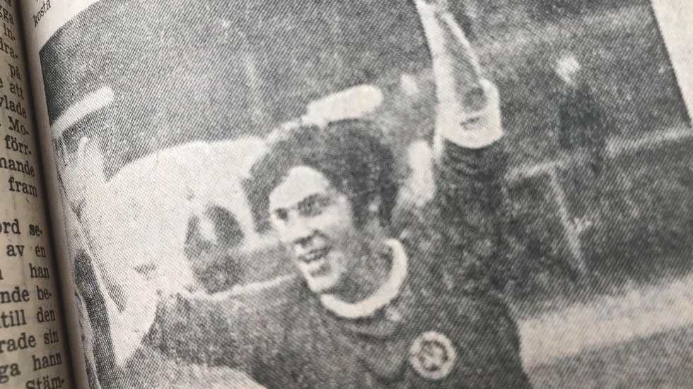 Kuriren för 50 år sedan: Gert Peterson Värmbolsforward, gjorde två mål när Värmbol sensationellt slog ut KSK i KK-cupen.

