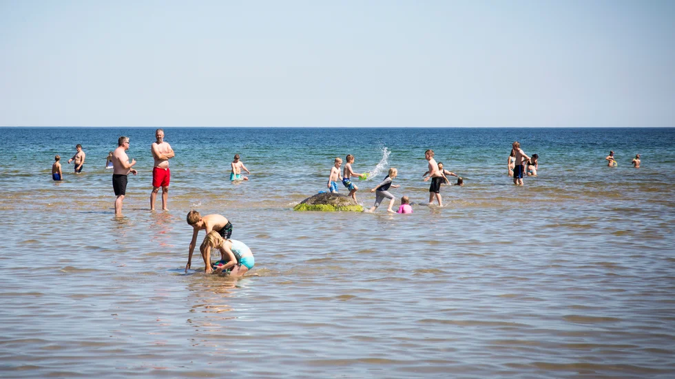 Det blir fortsatt varmt på Gotland i veckan. Glöm inte att smörja med solskyddsfaktor!
