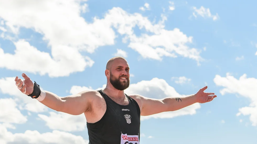 Viktor Gardenkrans tog silver i sitt första SM för Upsala IF på sin nya hemmaplan.