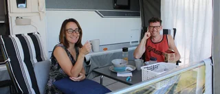 Fler svenska turister än vanligt på campingen