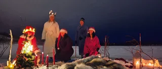 Här blev det en kall lucia        