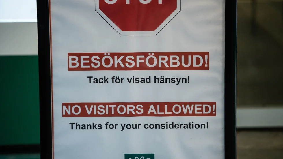 Kommunala besöksförbud på äldreboenden saknar lagligt stöd, enligt Ivo. Arkivbild.