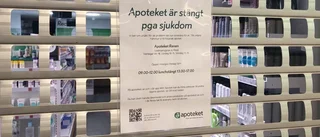 Sjukdom stängde apoteket i Hortlax