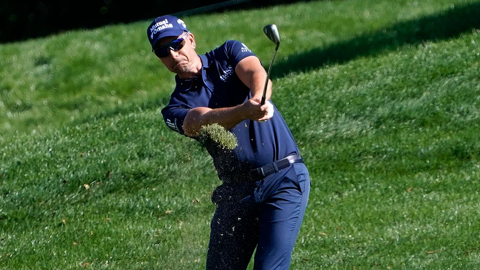 Henrik Stenson under fredagens runda i Orlando.