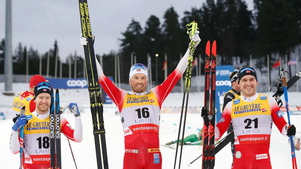 Sjur Röthe, Emil Iverson och Pål Golberg intog pallen i Lahtis.