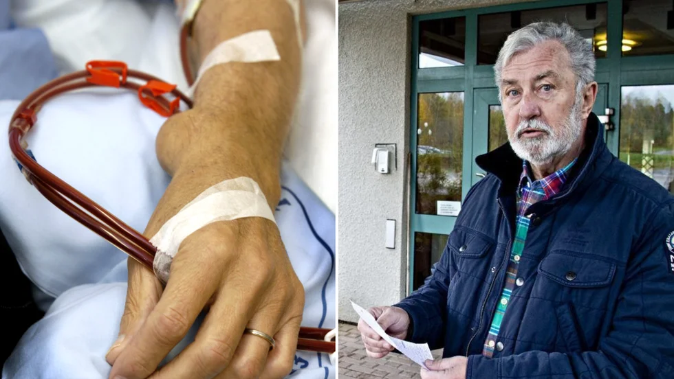 Peter Gahnfelt är upprörd över att den nya dialysmottagningen på Kullbergska sjukhuset är försenad. 