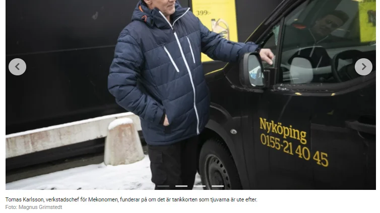 Under natten till tisdagen stals serviceböcker för att komma åt tankkort som kriminella ligor använder för att sälja bensin.