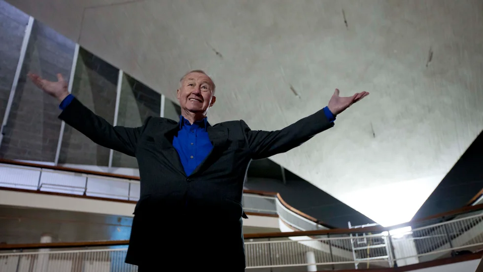 Den brittiska designern Terence Conran har dött vid 88 års ålder. Arkivbild.