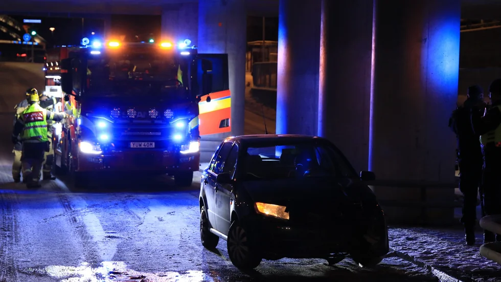 Olyckan inträffade på söndagskvällen.