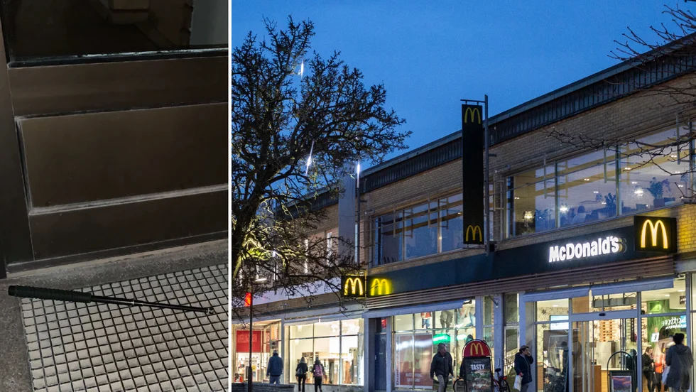 Batongen anträffades i nära anslutning till brottsplatsen. (Ur Polisens förundersökningsprotokoll.)