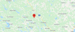Larm om singelolycka utanför Jörn
