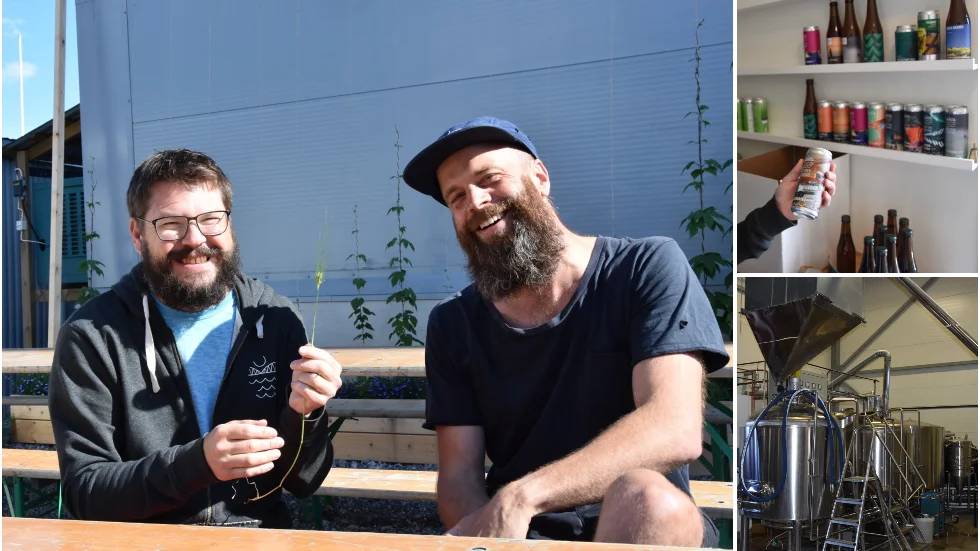 Mattias Bergström och Joakim Nilsson driver Bottenvikens Bryggeri i Luleå. 