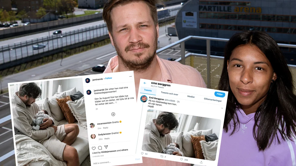 Emil Berggren och Jamina Roberts har blivit föräldrar.