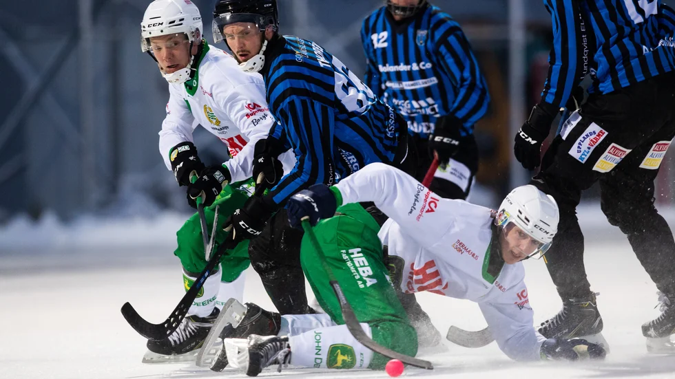 Matchbild från mötet mellan Sirius och Hammarby på annandagen.