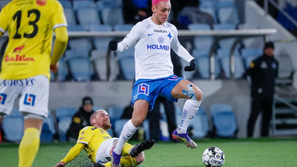 Jonathan Levi stack ut på planen mot Falkenberg.