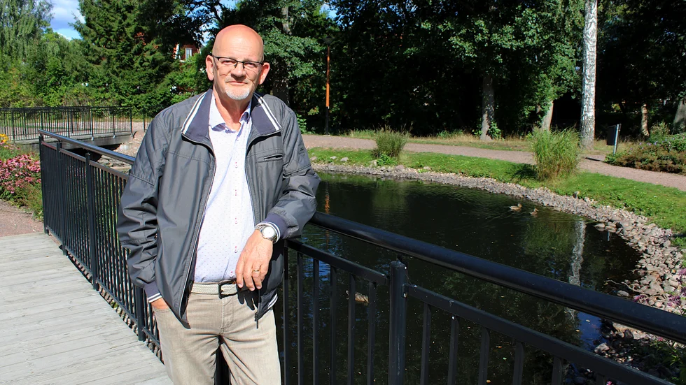 Åke Nilsson är KD:s toppkandidat i kommunvalet. Han valde Hagadalsparken i Hultsfred, som fick en rejäl ansiktslyftning för några år sedan, som plats för intervjun.