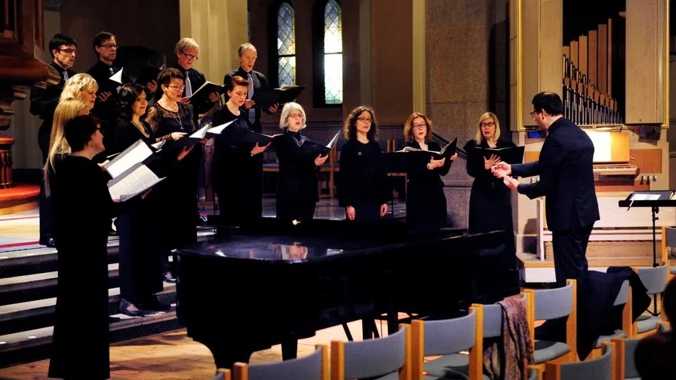 Konsert. Under lördagen bjöds det på körkonsert i S:t Petri kyrka i Västervik. Det var Linköpings Kammarkör som var på besök.