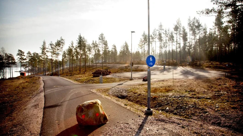 Nya tomtgränser har redan ritats upp på Hornslandet.