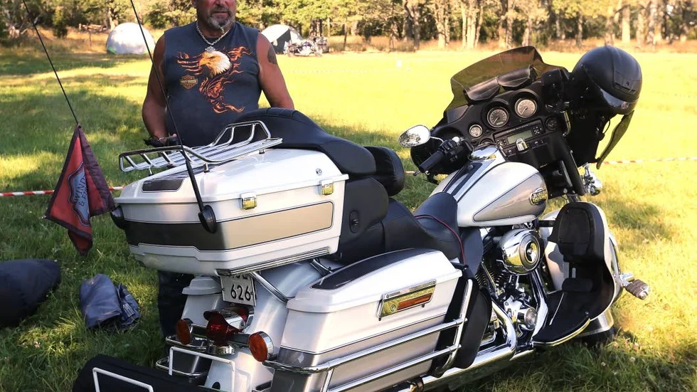 Motorer. Matti Kajala är en av dem som anlänt några dagar tidigare till HojRock som börjar på torsdag.