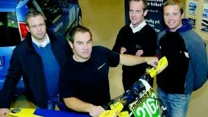 Gotland nästa. Henrik Kuggvik, Christian Petersson, Per Leander och Roger Bergh är fyra av de sju som ska delta i Gotland Grand National i enduro på lördag. Foto: Ilkka Ranta
