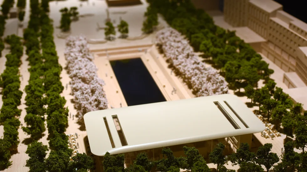 Så här tänkte Apple att flaggskeppsbutiken i Kungsträdgården skulle se ut. Det blev dock aldrig något av planerna. Arkivbild.