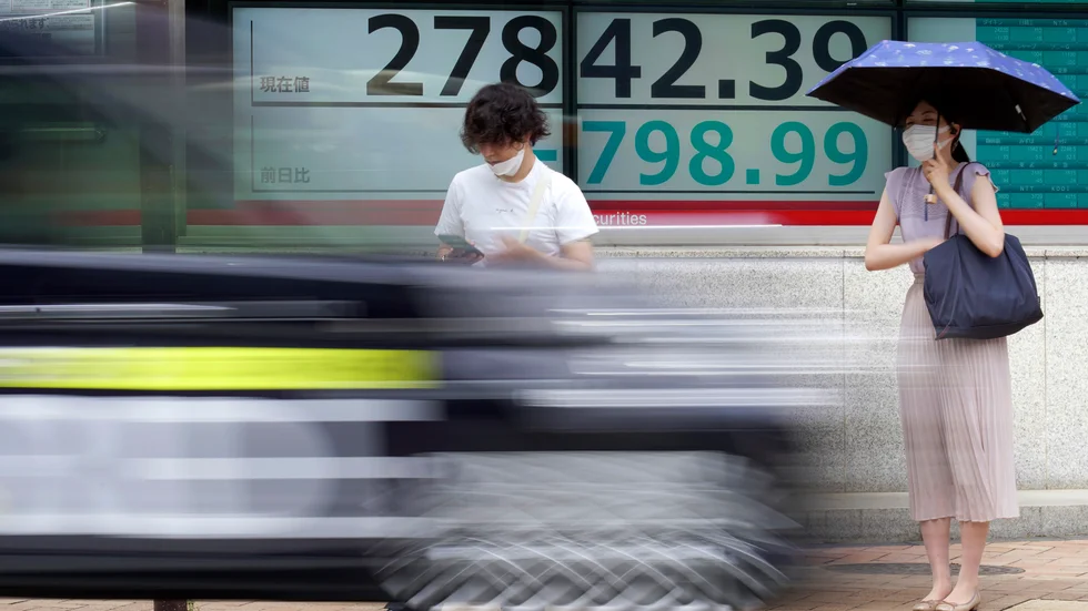 Tokyobörsen återhämtade sig något efter måndagens förluster. Arkivbild.