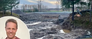 Avbrott i trafiken när det ska sprängas i Strängstorp: "Här får man nog hålla ned trycket lite grann"