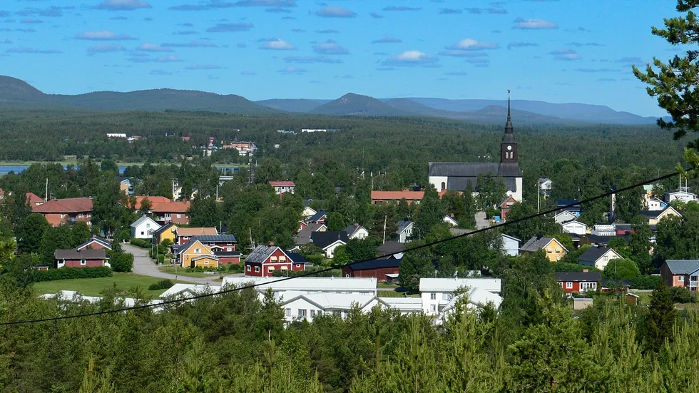 Vy överkalix från Grelsbyberget