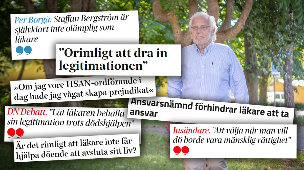 "Intresset är enormt stort", säger Staffan Bergström. Mängden debattartiklar som ger honom stöd växer också hela tiden.