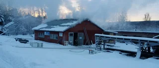 Brand i taket på snickeri