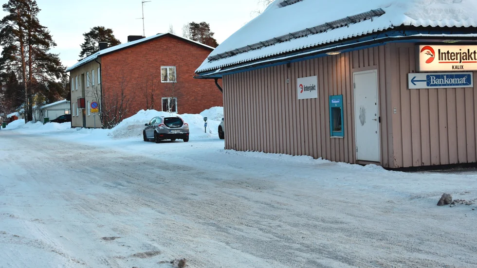 Här, i bankomaten på Strandgatan, har uttagen skett.