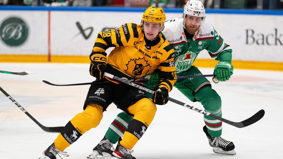 Elias Stenman och Skellefteå AIK:s fjärdekedja gjorde en bra slutspurt i matchen.