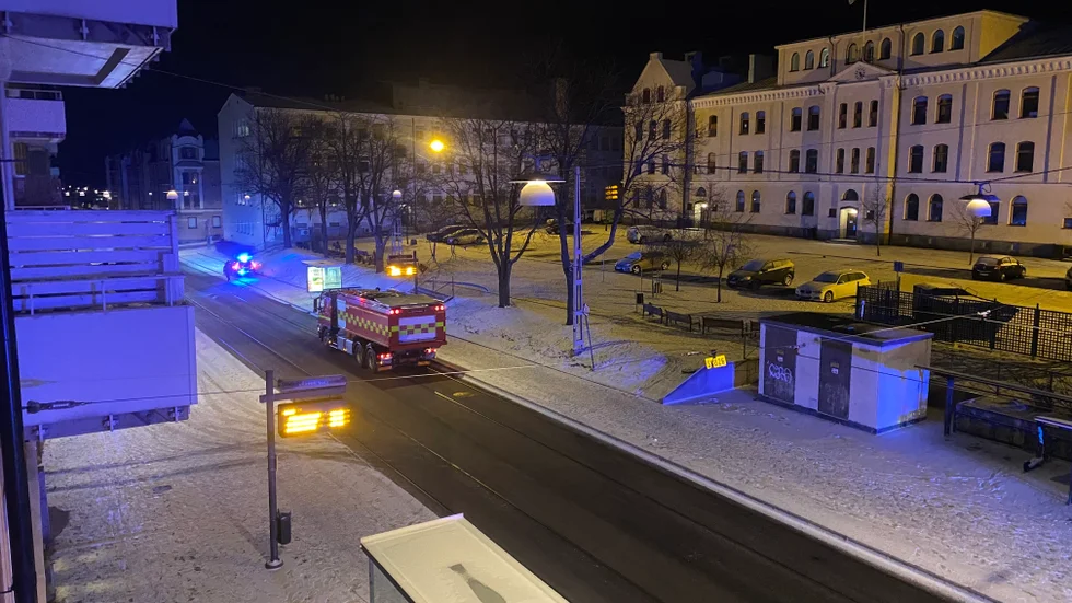 Utryckning till Källvindsgatan i Norrköping efter larm om en explosion.