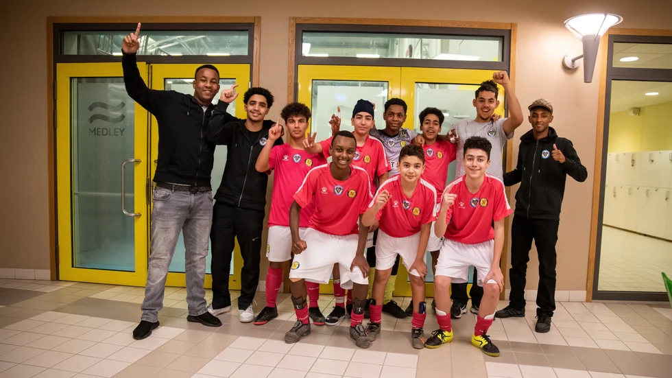 Nystartade NFK Marielund Goats vann Atlas Cup pojkar födda 2009. På bilden syns Sakarie Dhoof, Adin Mustafic, Hasan Almahrij, Zein Almahrij, Adan Ilyaas Adan, Emir Bajrami, Ingvar Raoul, Teim Hamada, Mohammed Haj Hussein, Emilio Musafiri och Abduallahi Abdiqaadir.