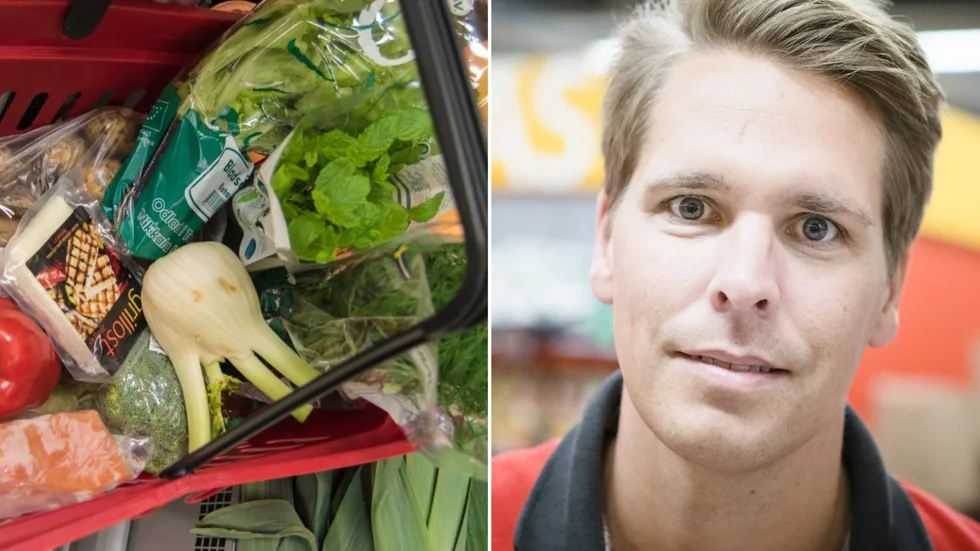 Emil Remröd, handlare på Ica Maxi i Katrineholm, ser en stor ökning i försäljningen av kampanjvaror.
