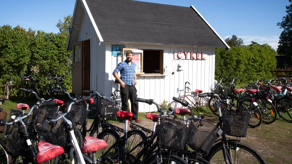 David Ruthström Fårö söker efer en ny plats att driva sin cykeluthyrning på. 