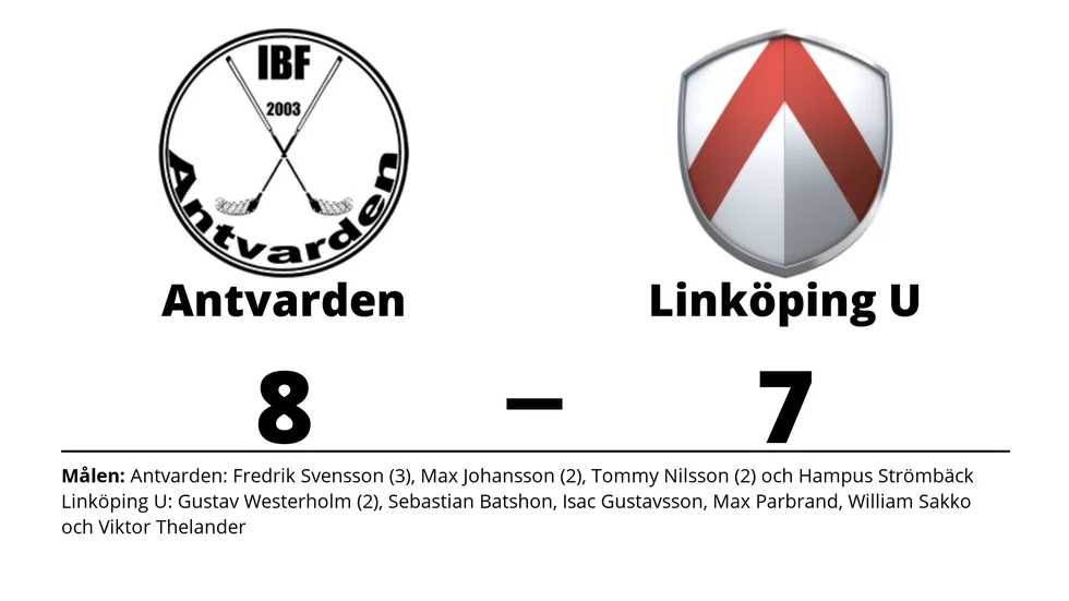 IBF Antvarden vann mot Linköping IBK Ungdom