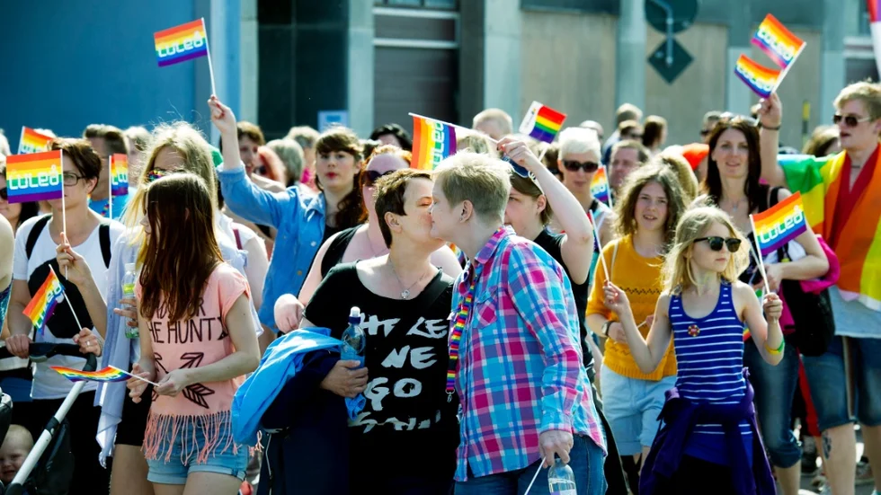 Tornedalen pride arrangeras för första gången under Pajala marknad i år. (Bilden är från pridefestivalen i Luleå.)