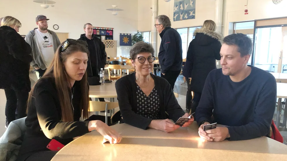 Ida Brown, Susanne Hadarzon och Henrik Cederin, tre nyutbildade nattvandrare. 