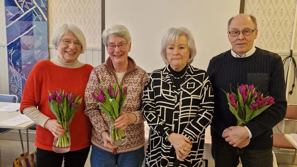 Från vänster: Margaretha Wikström, Carin Sundström, Lena Israelsson och Kjell Henriksson.