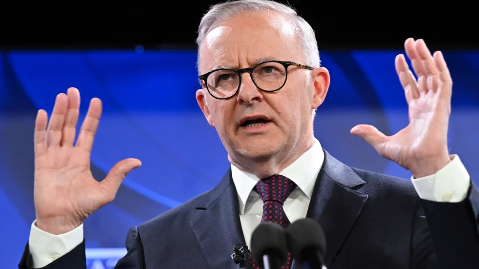 Australiens premiärminister Anthony Albanese ska besöka Joe Biden i USA och väntas då offentliggöra en stor ubåtsaffär. Arkivbild.