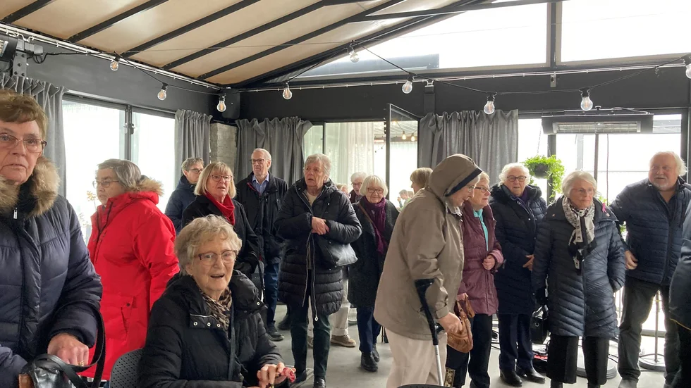 Medlemmar på rundvandring