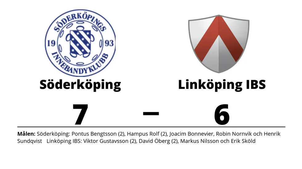 Söderköpings IBK vann mot Linköpings IBS