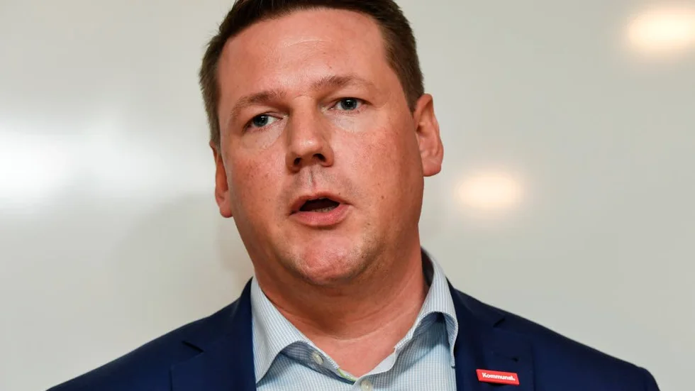 Kommunals ordförande Tobias Baudin skriver regelbundet på sidan 2 i NSD.